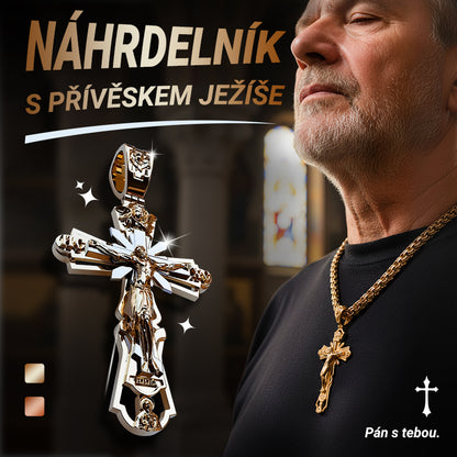 ✨ Koli s přívěskem zobrazujícím Ježíše