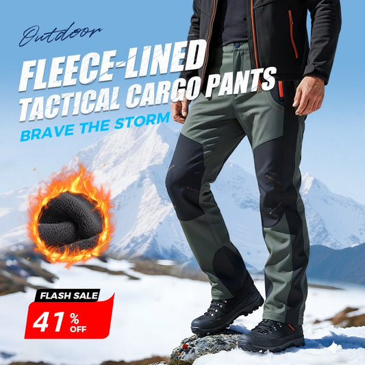 🔥👖Větruodolné voděodolné teplé elastické turistické kalhoty v pase