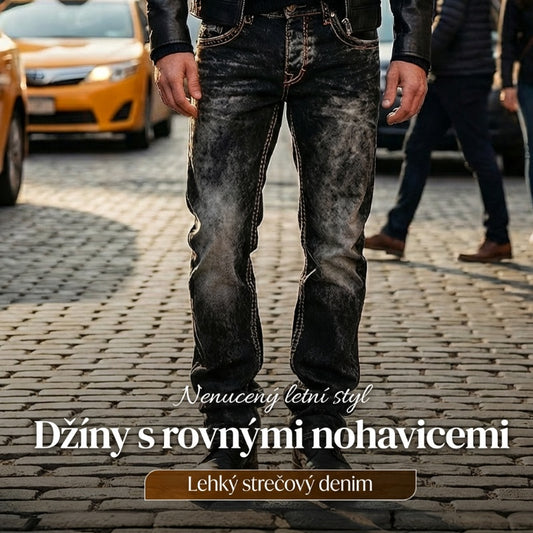 Pánská móda: kreativní, elastické džíny