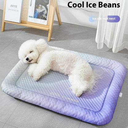 ❄️ Chladivá 3D podložka pro psy a kočky – prodyšná, s chladivými výstupky a pratelná 🐾