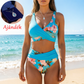 🌸🌿 Zdůrazněte svou postavu – Dámský květinový set bikin s vysokým pasem (EU S-XL) – Platba na dobírku 🌊👙