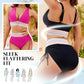 ⛱️ S-4XL 🌺 Barevné blokové bikiny s vysokým pasem a korzetem 🌈👙