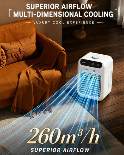 🌬️ Přenosný, tichý ventilátor 3 v 1 –❄️🔇 Tichý provoz, napájení přes USB✅