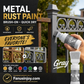 ✨🔥🖌️Osvěžte natřené povrchy jedním jednoduchým nástřikem!✨🏠Metalická stříbrná barva na vodní bázi s vestavěným štětcem💥👍
