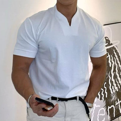 🔥👕2026 Pánské Gentlemans Business krátké rukávy fitness krátké rukávy