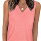 ✨Dámské bez rukávů V-Neck Slim Loose Casual Tank Top