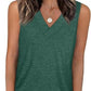 ✨Dámské bez rukávů V-Neck Slim Loose Casual Tank Top
