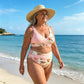🌸🌿 Zdůrazněte svou postavu – Dámský květinový set bikin s vysokým pasem (EU S-XL) – Platba na dobírku 🌊👙