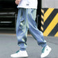 Pánské reflexní kalhoty Relaxed Fit Casual Jogger Pants