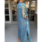 🌸Módní tištěné maxi šaty s bočním průstřihem👗