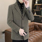 ✅Free Shipping✈️Men’s Stylish Notched Lapel Winter Tweed Jacket with White Duck Down Lining