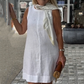 Women’s Casual Round-Neck Sleeveless Dress