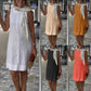 Women’s Casual Round-Neck Sleeveless Dress