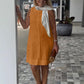 Women’s Casual Round-Neck Sleeveless Dress