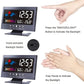 🔥Digitální stolní budík LED s monitorem teploty a vlhkosti a předpovědí počasí