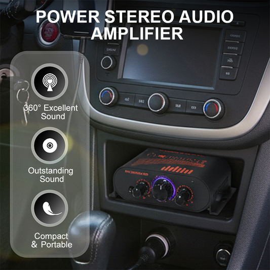 12V mini domácí a automobilový napájecí stereo audio zesilovač