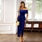 Elegantní dámské šaty s off-shoulder strihem 🎄 -49%