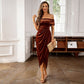 Elegantní dámské šaty s off-shoulder strihem 🎄 -49%