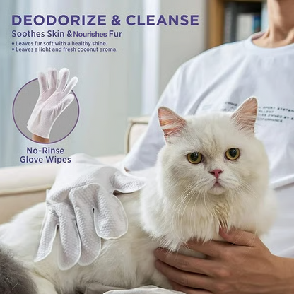 🐈🐕‍🦺Rukavice pro čištění a deodorizaci domácích mazlíčků bez oplachování🐾