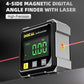 📐4 stranný magnetický digitální úhloměr s laserem