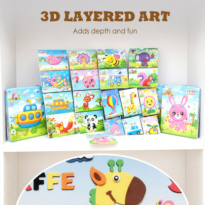 20 KS vzdělávacích 3D samolepek pro kutily
