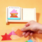 Geometrická skládačka s dřevěnou základnou