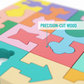 Dřevěné puzzle s geometrickými tvary pro batolata