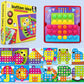 Vzdělávací sada puzzle kolíček na houby pro batolata