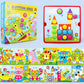 Vzdělávací sada puzzle kolíček na houby pro batolata