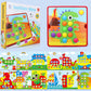 Vzdělávací sada puzzle kolíček na houby pro batolata