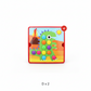 Vzdělávací sada puzzle kolíček na houby pro batolata