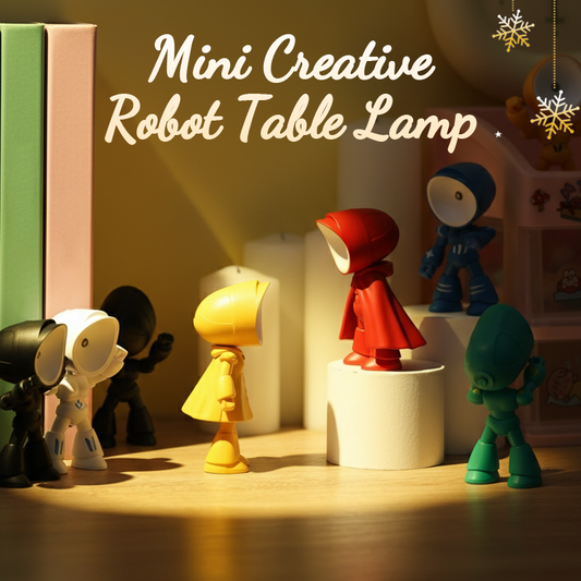 Mini kreativní robot stolní lampa