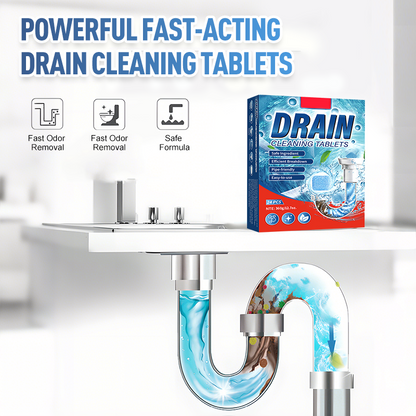 🧴 Účinné, rychle působící tablety na čištění odtoků 🚽