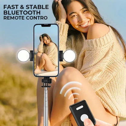 🔥Horký prodej SLEVA 50 %🎁Nový vylepšený multifunkční selfie stick a stativ s odnímatelným telefonem