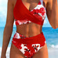🌸🌿 Zdůrazněte svou postavu – Dámský květinový set bikin s vysokým pasem (EU S-XL) – Platba na dobírku 🌊👙
