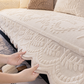 🛋️🐰 Potah na pohovku z umělé králičí kožešiny – protiskluzový a mimořádně měkký ✨