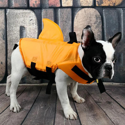 ⏰ 🦈🐶 Nastavitelná záchranná vesta pro psy ve tvaru žraloka – Váš štěně bude vypadat „skvěle“! | Bezpečnostní plovák + roztomilý design