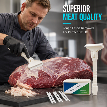 🥩Kráječ masa z nerezové oceli – jednoduchý nástroj pro odstraňování tuku a šlach z hovězího a vepřového masa 🔪✨