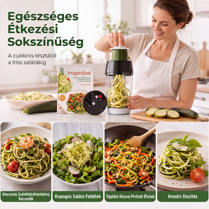🥒 Ruční spirálový kráječ zeleniny – Kreativní krájení zeleniny doma