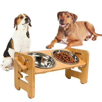 🔥🎁🔥🐱🐶 Nastavitelná miska na krmení s vyšším okrajem pro domácí mazlíčky 🥣