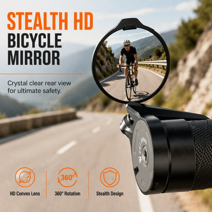 Zpětné zrcátko na řídítka kola otočné o 360 stupňů