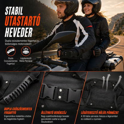 🛡️ Držací pás pro spolujezdce – Pro motocykly, čtyřkolky, sněžné skútry a jachty 📦