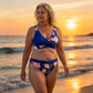 🌸🌿 Zdůrazněte svou postavu – Dámský květinový set bikin s vysokým pasem (EU S-XL) – Platba na dobírku 🌊👙